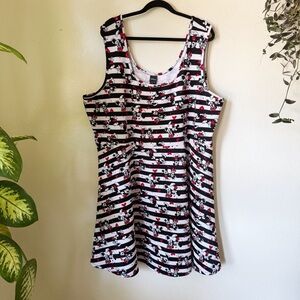 Torrid | Disney Mickey & Minnie Hearts Striped Dress